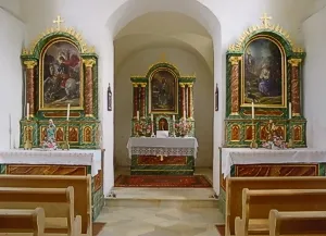 Innenraum der Kapelle Sankt Bartholomäus (Bartlmä)