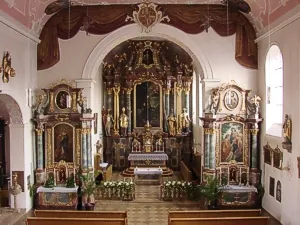 Innenraum der Stadtpfarrkirche St. Ägidius Dietfurt
